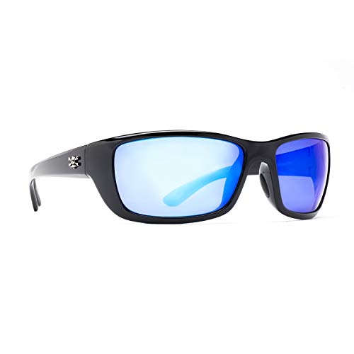 Calcutta Outdoors Bimini Sunglasses - Black Frame Blue Mirror Lens