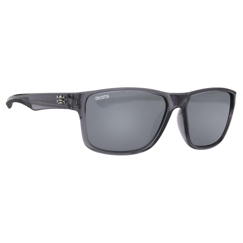 Calcutta Jetty Sunglasses - Black with White Mirror Lens