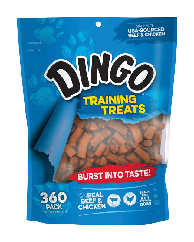 Dingo Dog Training Treats, Beef & Chicken 360 Pack