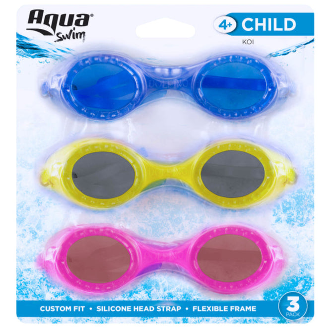 head swimming goggles Aqua Swim Assorted Child-Sized Goggles