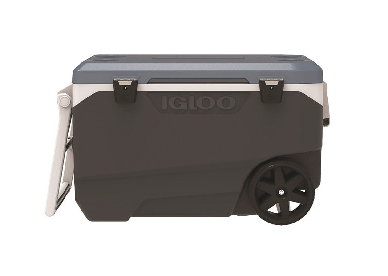 Igloo MaxCold Latitude Roller Cooler, Blue/Gray - 90 Qt.