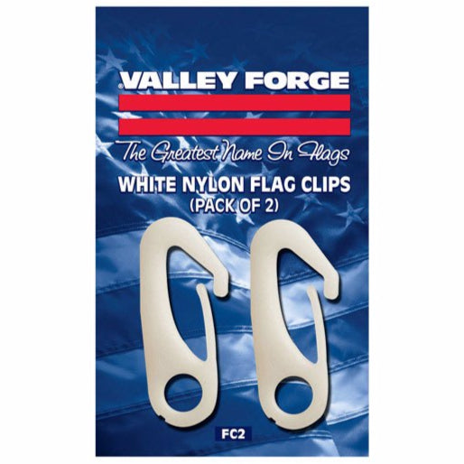 Valley Forge 2.5" Nylon Flagpole Snap Clips - 2 pc.