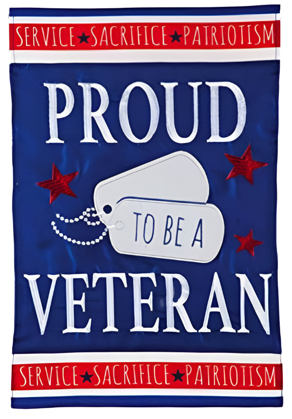 Evergreen Patriotic Themed Garden Flags - 12.5" x 18"