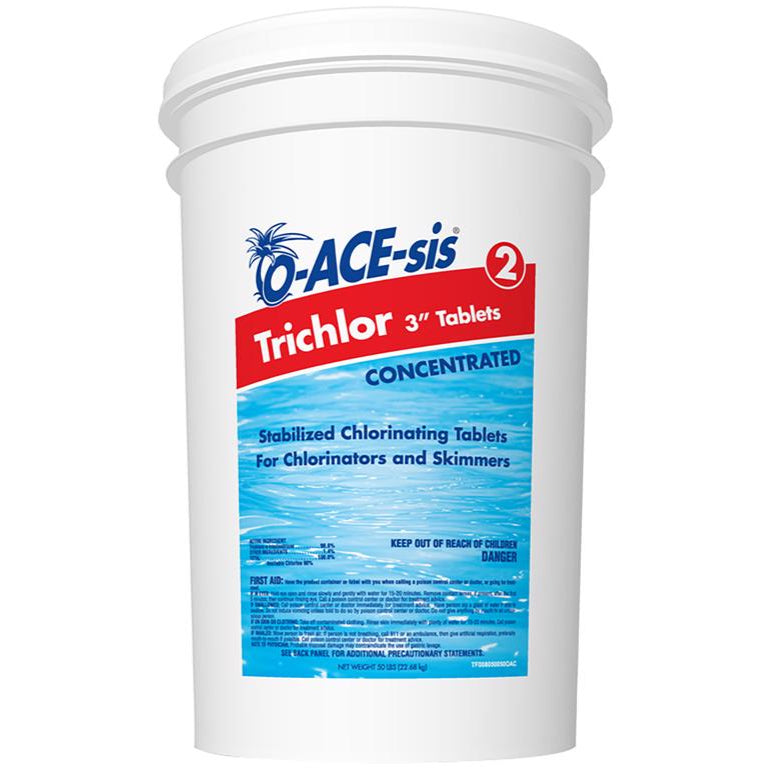 O-ACE-sis 3" Trichlor Chlorine Stabilizing Tablets