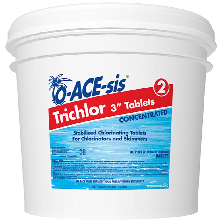 O-ACE-sis 3" Trichlor Chlorine Stabilizing Tablets