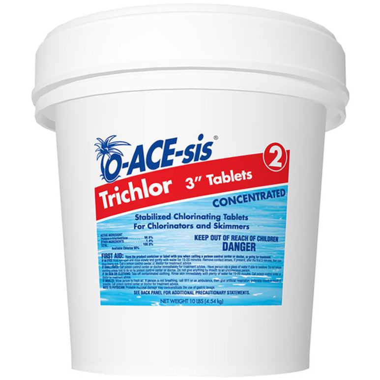 O-ACE-sis 3" Trichlor Chlorine Stabilizing Tablets