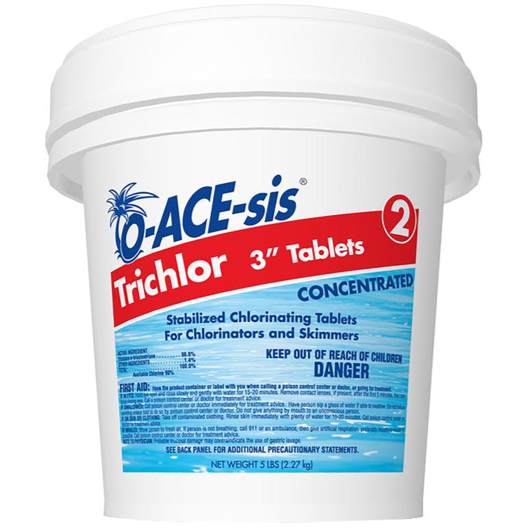O-ACE-sis 3" Trichlor Chlorine Stabilizing Tablets