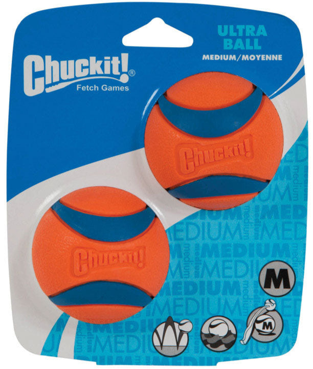 Chuckit! Ultra Rubber Tennis Ball Dog Toy - 2 pc.
