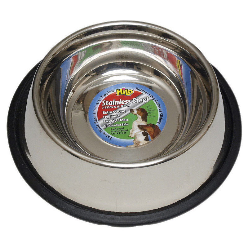 Non-Skid Stainless Steel Pet Dish