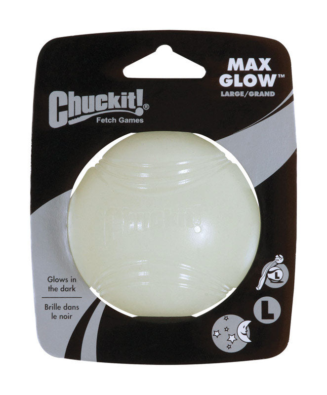 Chuckit! Max Glow Rubber Dog Toy, Large