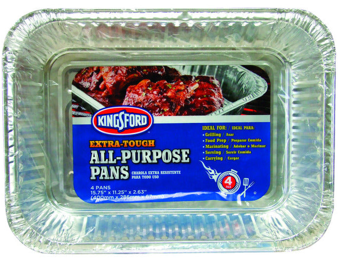 Kingsford Disposable Aluminum Grill Pans - 4 pc.