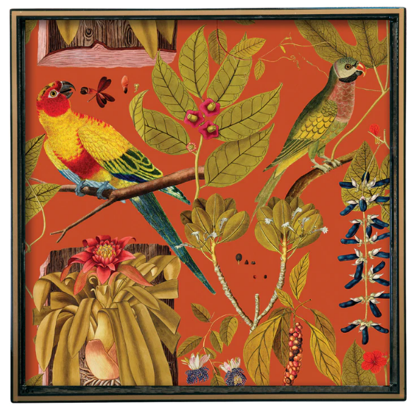 RockFlowerPaper Botanist Journal Lacquered Serving Tray - 15"