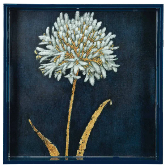 RockFlowerPaper Shimmering Blossom Lacquered Serving Tray - 15"