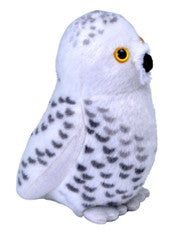 Audubon II Plush Snowy Owl With Authentic Bird Sound - 5"