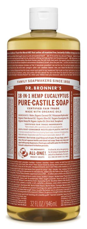 Dr. Bronner's Organic Fair Trade Pure-Castile Liquid Soap
