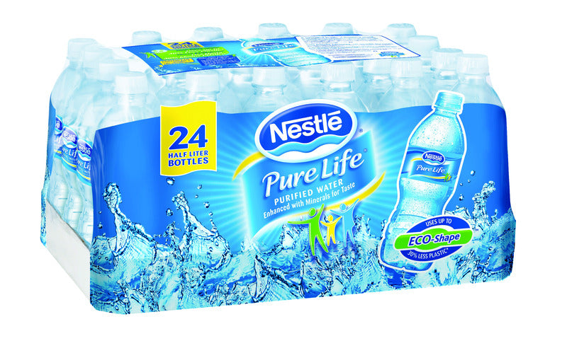 Nestle Pure Life Water .5 Liter, 24 Pack