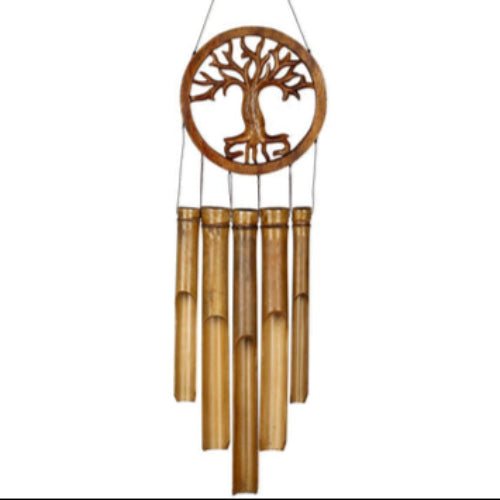 Tree of Life Bamboo Windchime - 26"