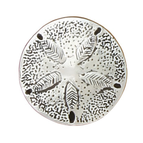 Decorative Ocean-Themed Pewter Cabinet Knobs - 1.25"
