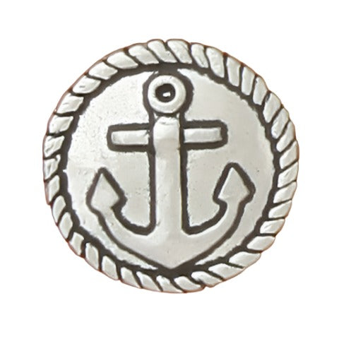 Decorative Ocean-Themed Pewter Cabinet Knobs - 1.25"