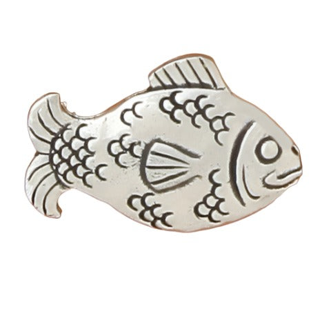 Decorative Ocean-Themed Pewter Cabinet Knobs - 1.25"