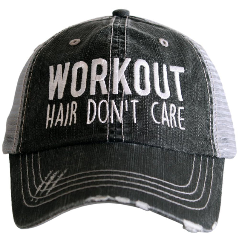 "Workout Hair Don’t Care" Trucker Hat