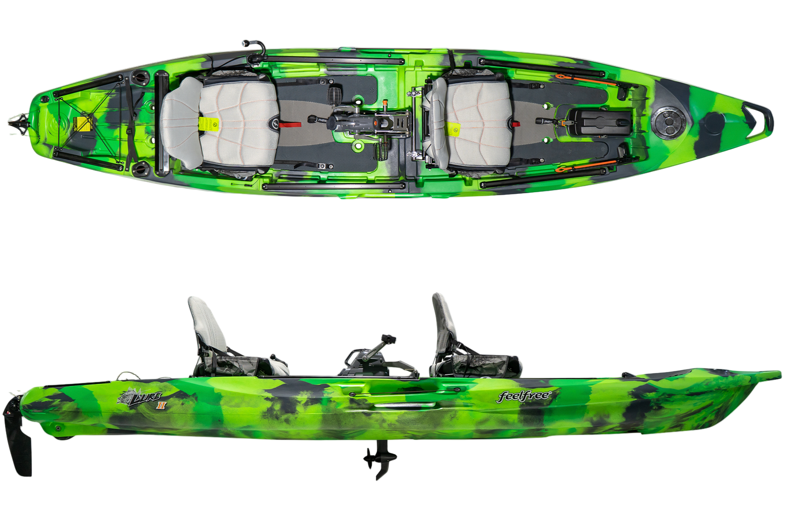 Feelfree Lure II Tandem Kayak w/ Overdrive
