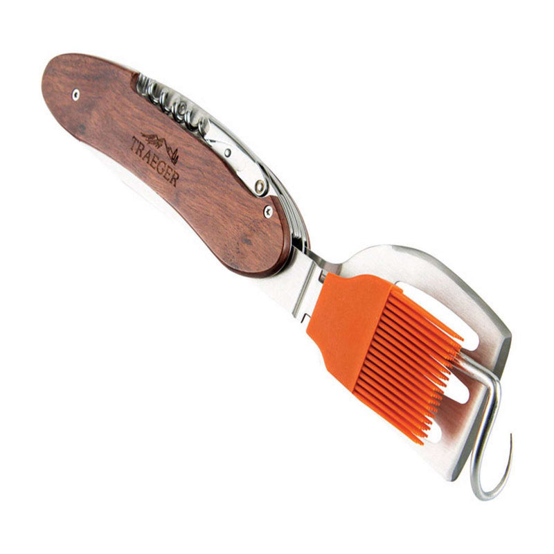 4-In-1 Grill Tool, Wood