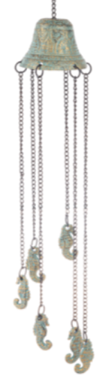 Rustic Iron Sea Life Windchime - 17.75"