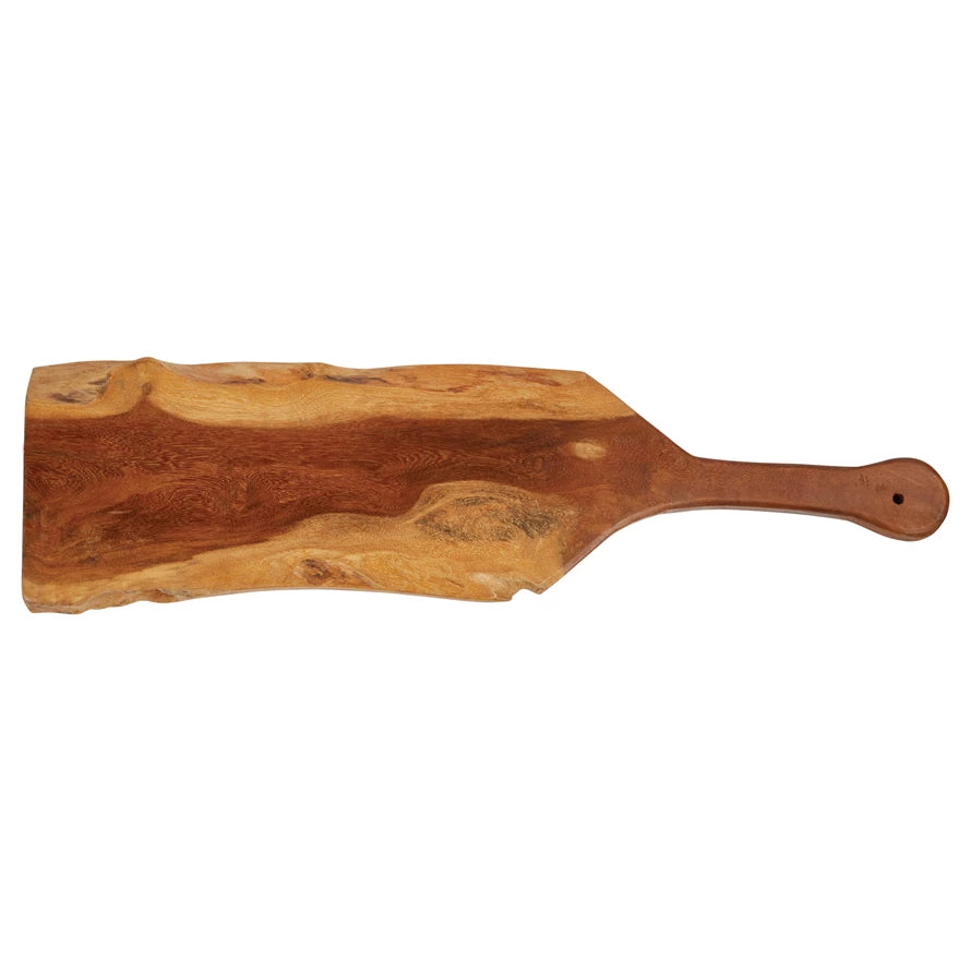 Mango Wood Cutting Board w/ Handle - 8" x 30.5"