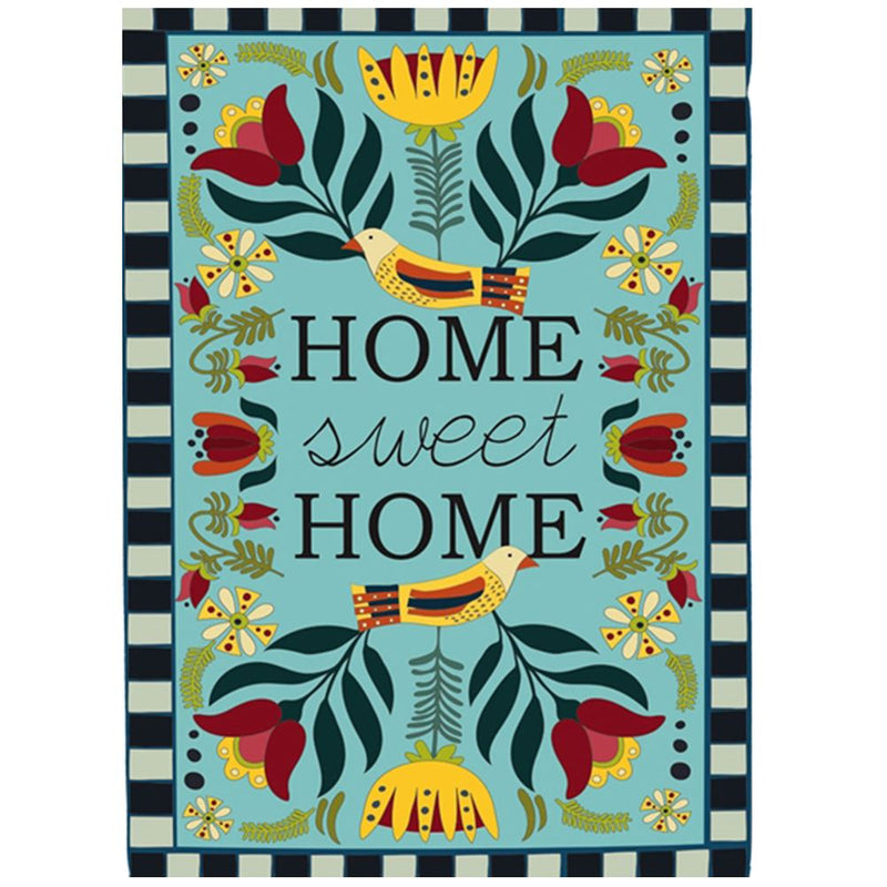 Homespun Home Sweet Home Linen House Flag