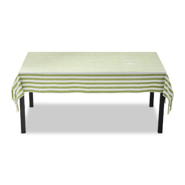 Springtime Stripe Tablecloth - Green