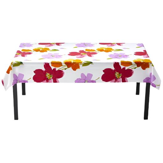 Springtime Floral Cotton Tablecloth - 60" x 84"