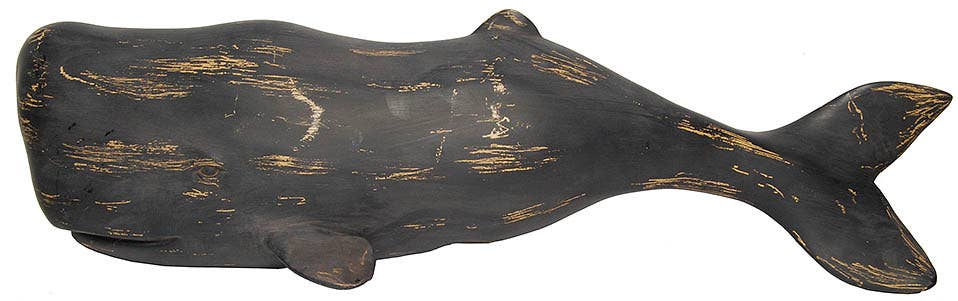 Provence Distressed Resin Whale Wall Décor - 30" x 7.6"