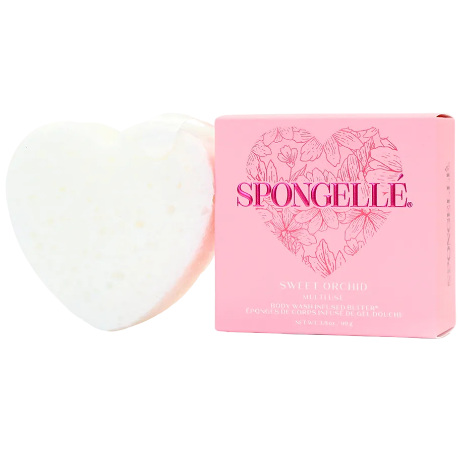 Spongelle Heart-Shaped Bath Sponge - 2 oz. & 3.5 oz.