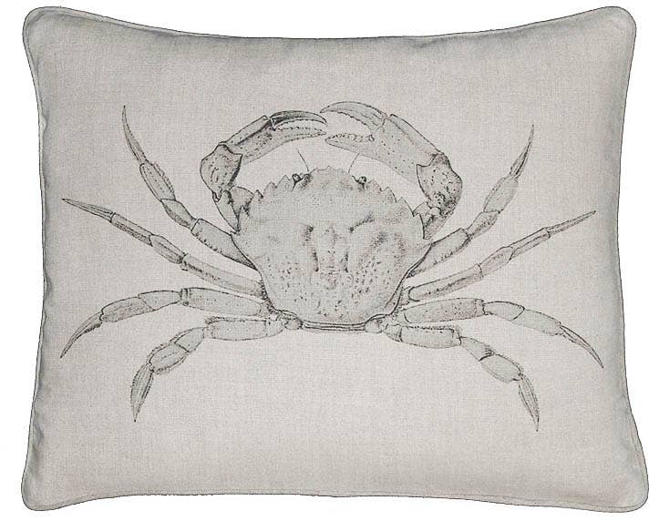 Provence Printed Linen Feather Down Pillows - 20"