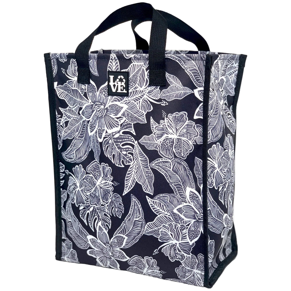Love Bags "Love Sack" Ultra Durable PEVA-Coated Grocery Totes - 15" x 11" x 6"