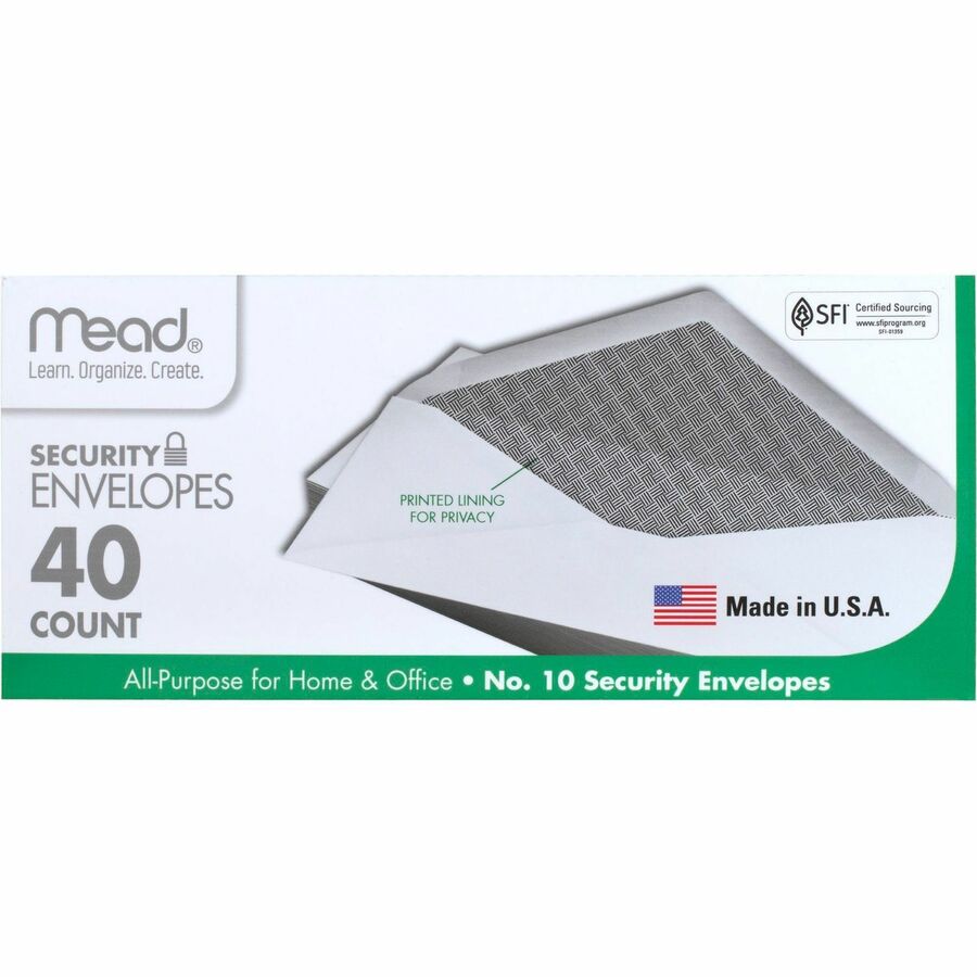 Mead #10 Security Envelopes
