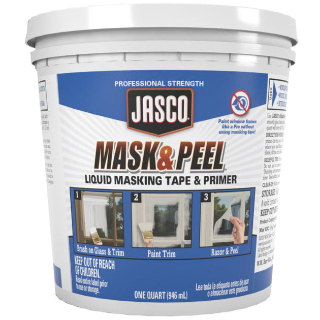 Jasco Mask & Peel Liquid Masking Tape (White) - 1 qt.