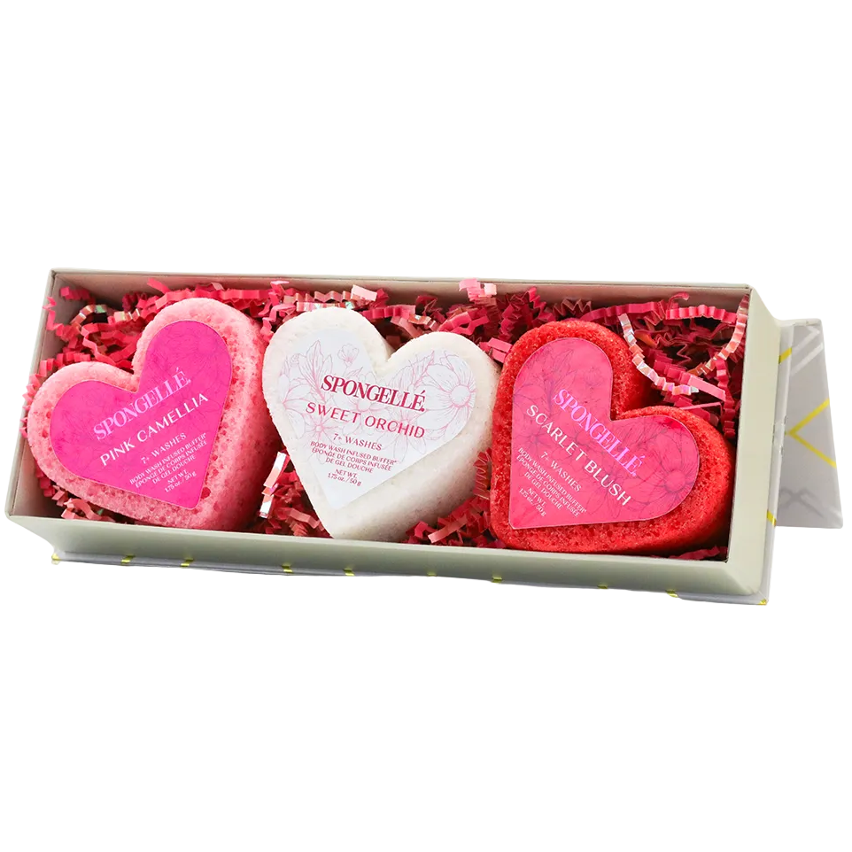 Spongelle Travel Buffer Trio Valentine's Gift Set - 3 pc.
