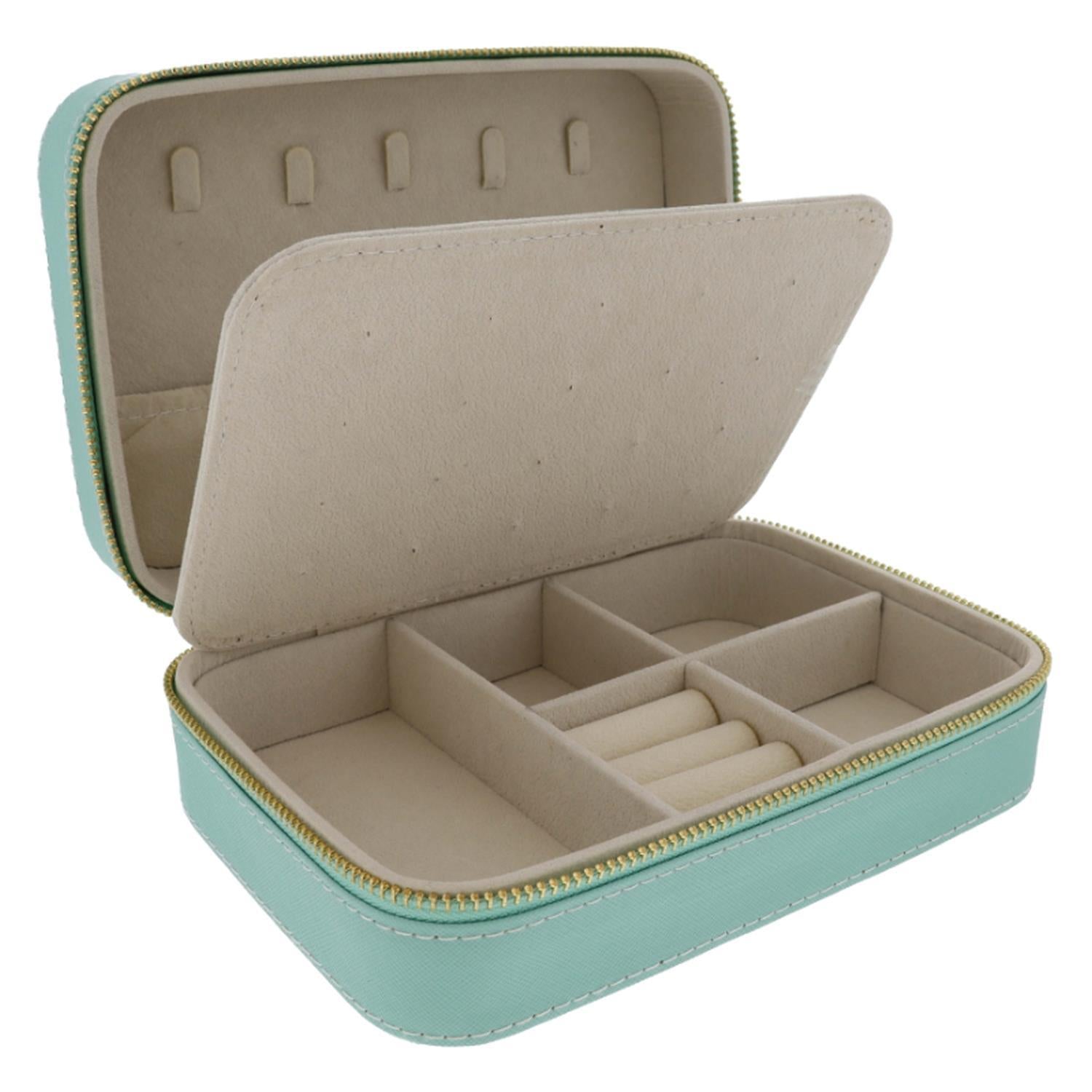 Jane Marie Saffiano Leather Jewelry Case - 5.5" x 8"