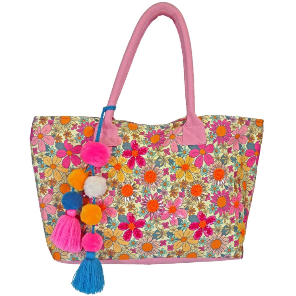Jane Marie Full-Size Cotton Tote Bags - 22" x 12.5"