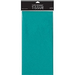 Tissue Paper - Peacock Teal - 20" x 30" - 8 pc.