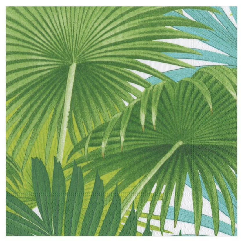 Caspari Palm Fronds Paper Napkins