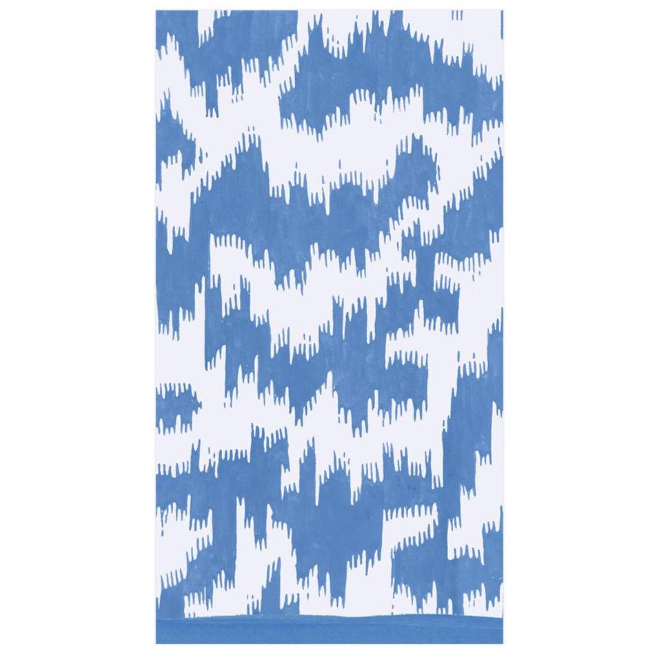 Caspari Modern Moiré Paper Napkins (Blue)