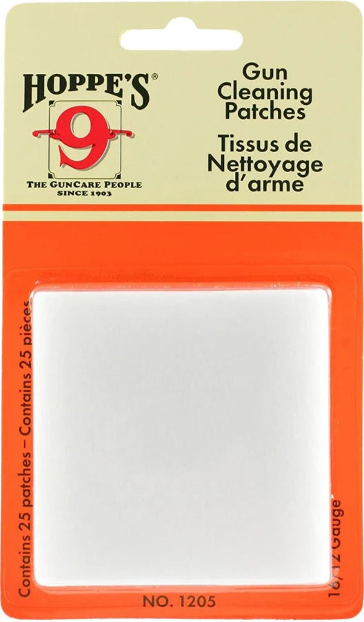 Hoppe's Gun Cleaning Patches - 25 pc. & 60 pc.