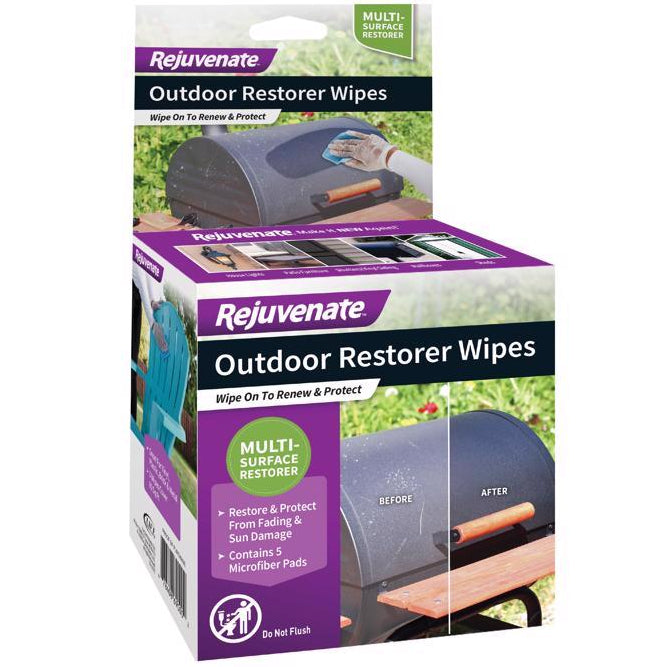 Rejuvenate Microfiber Outdoor Restorer Wipes - 5 pc.