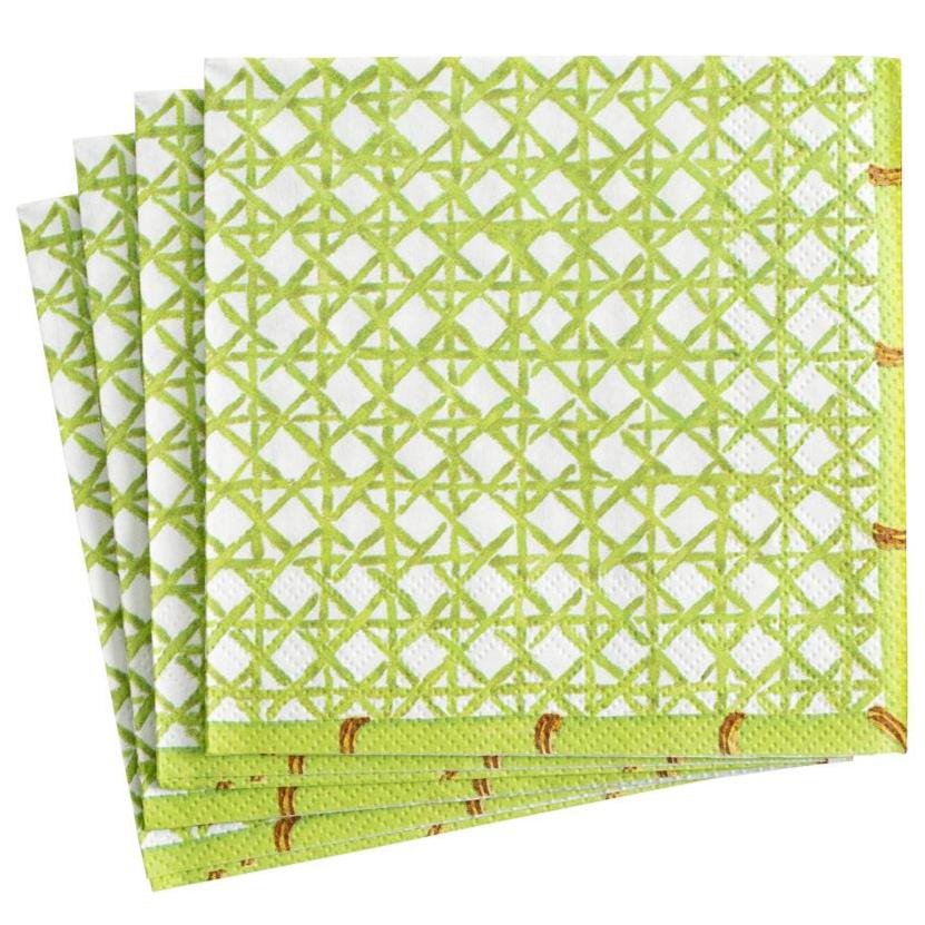 Green Trellis Paper Napkins