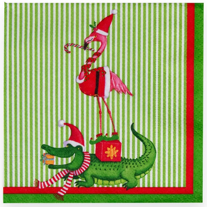 Caspari Zooey Christmas Paper Napkins