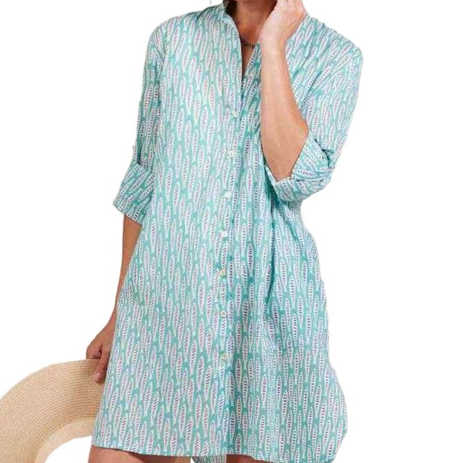 RockFlowerPaper Sardina Button Down Beach Tunic