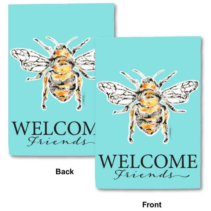 Amanda Klein Double-Sided Polyester "Welcome" Garden Flags - 12" x 18"